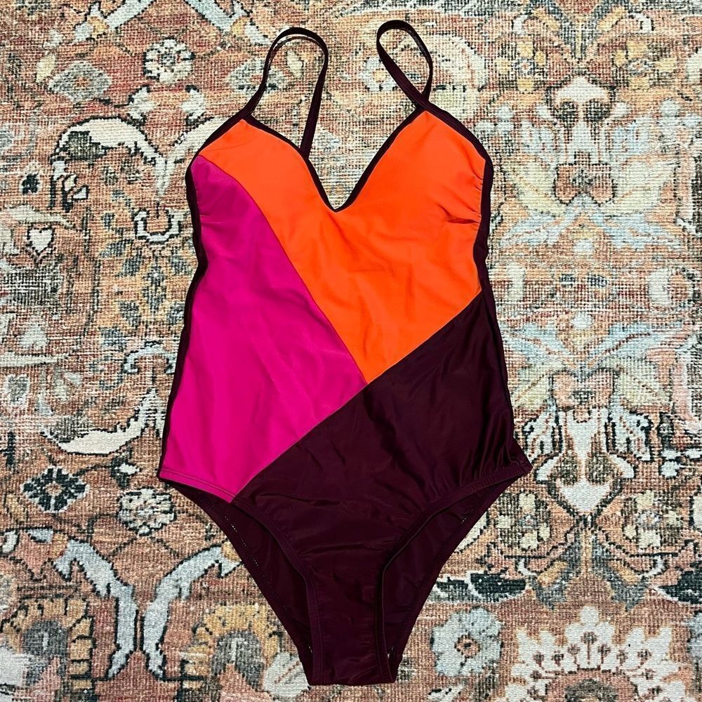 🛍Kona Sol Color Block One Piece Swimsuit - Picture 4 of 9
